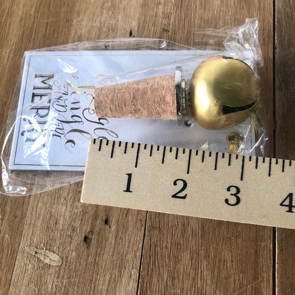 Pair of Jingle Bell Bottle Toppers by Mud Pie - Picture 6 of 7